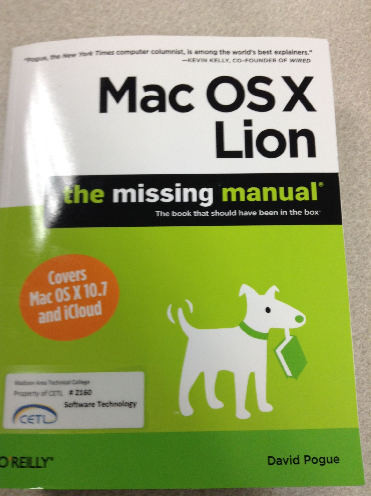 The missing manual mac os x 10